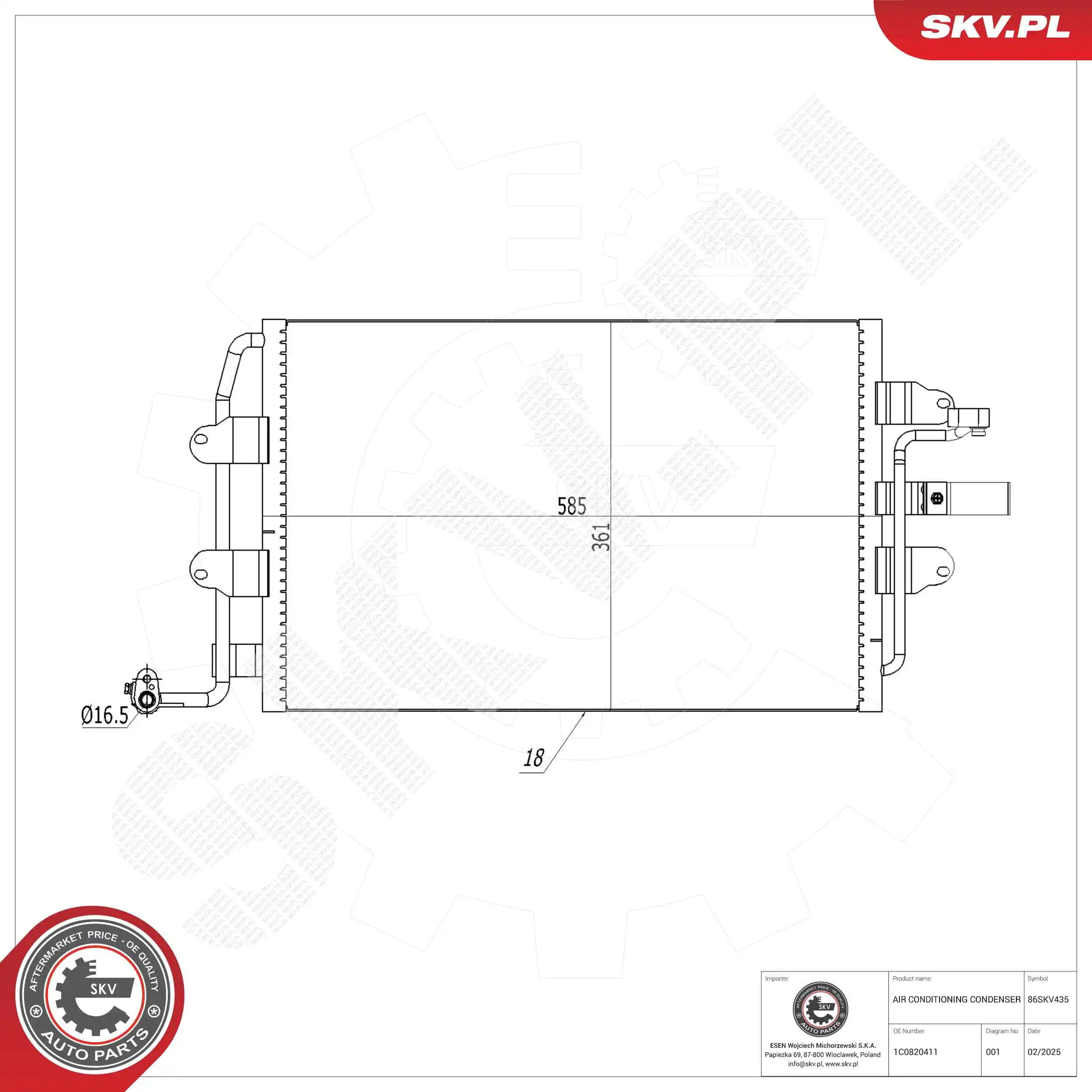 Condenser, air conditioning
